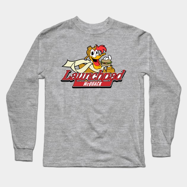 Crazy Good Launchpad McQuack Long Sleeve T-Shirt by JoTheZette